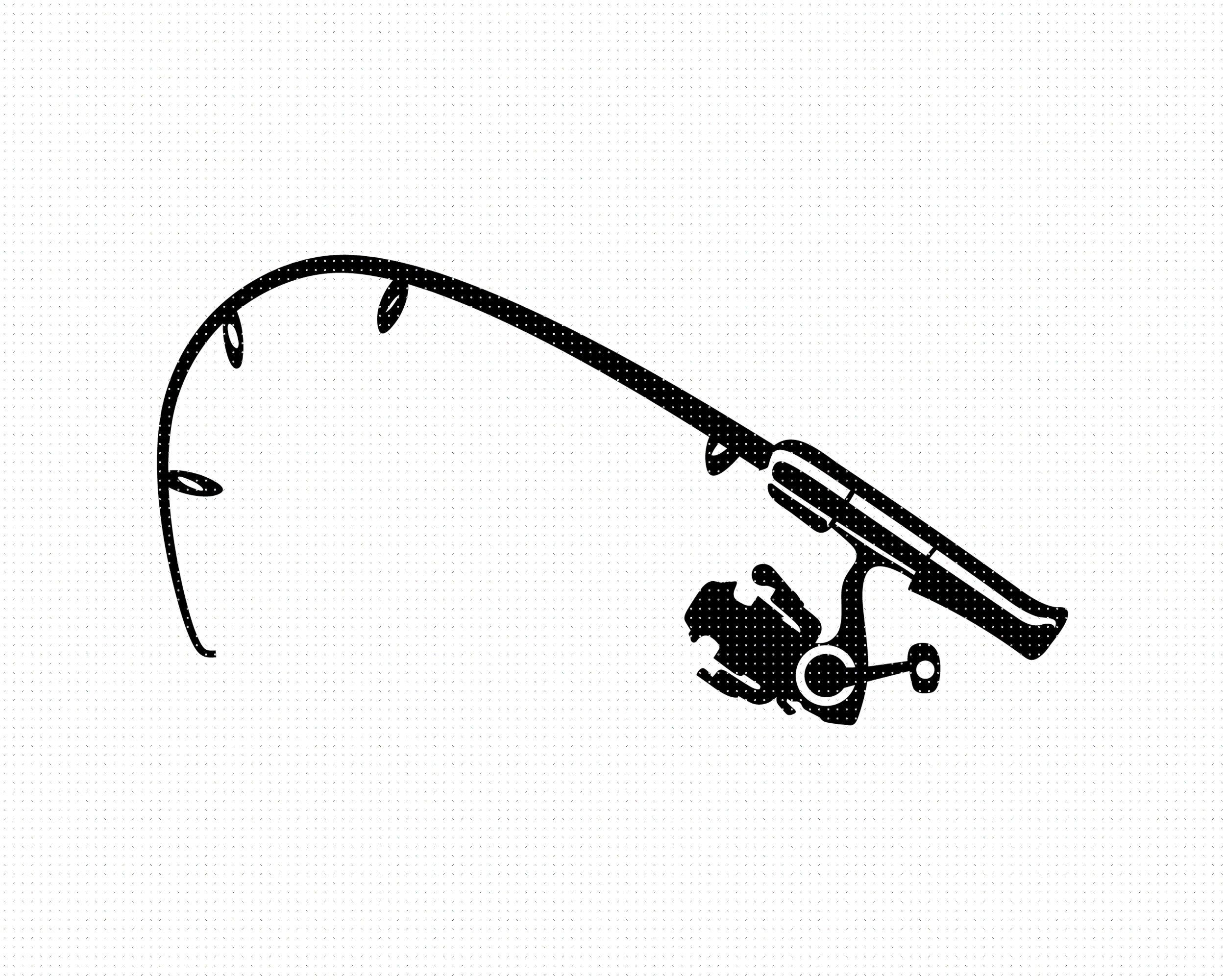 Detail Fishing Pole Clipart Nomer 15