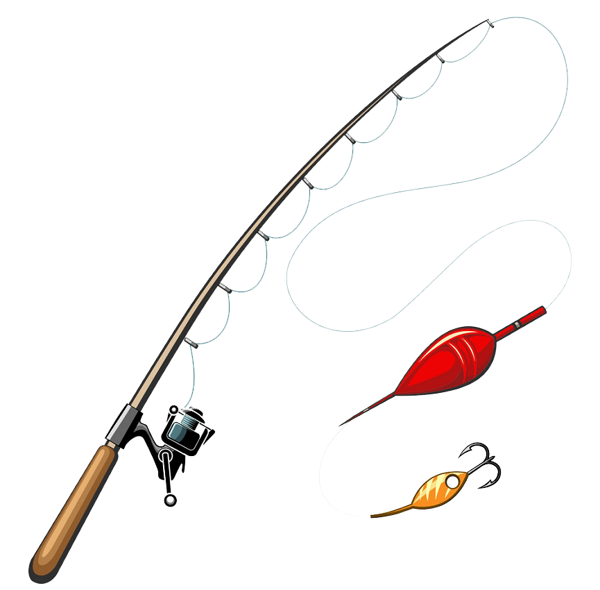 Detail Fishing Pole Clipart Transparent Nomer 37