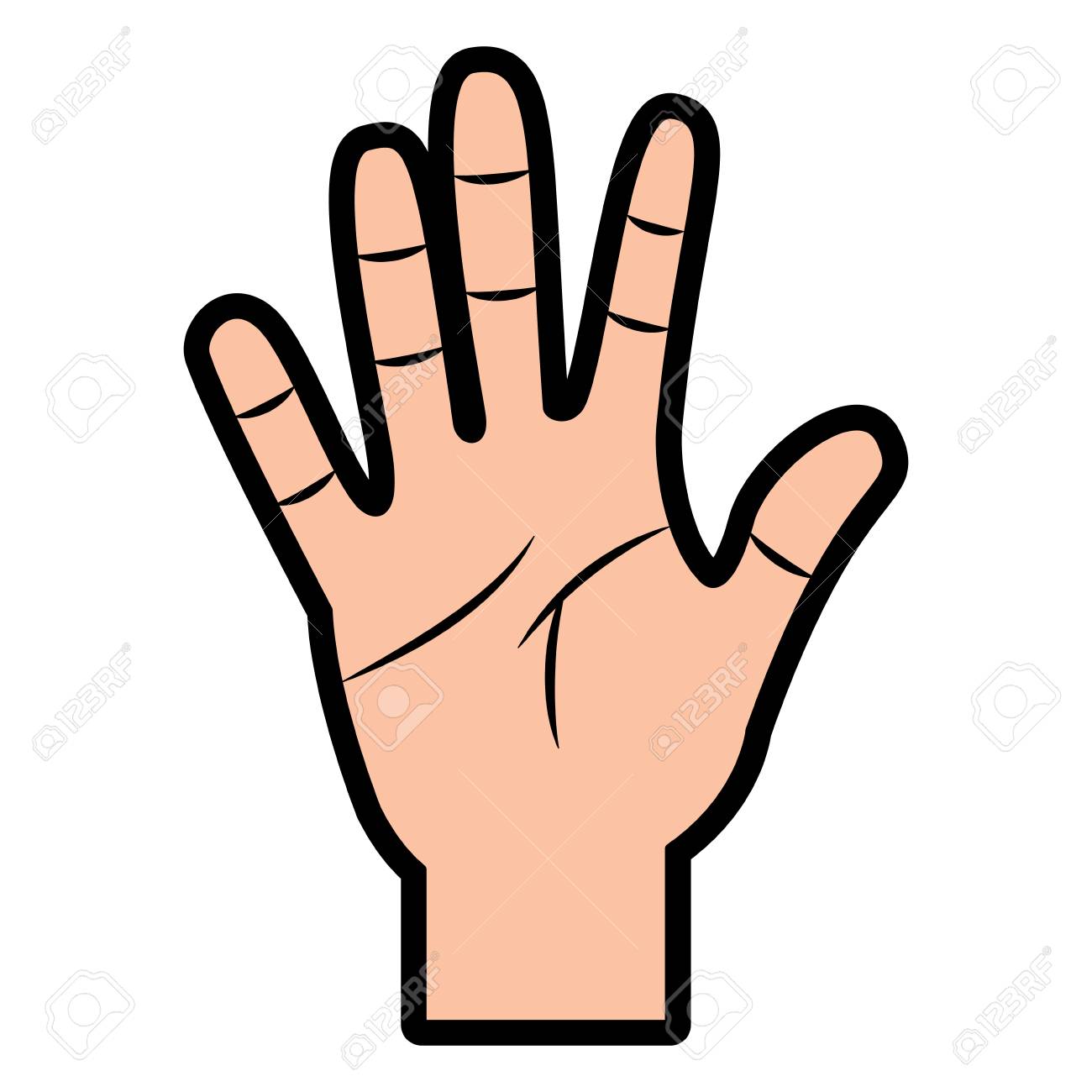 Detail Five Hand Nomer 20