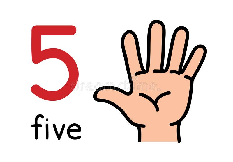 Detail Five Hand Nomer 9