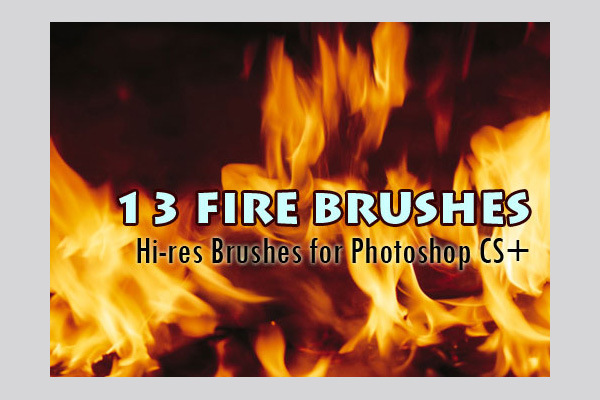 Detail Flame Brushes Photoshop Nomer 21