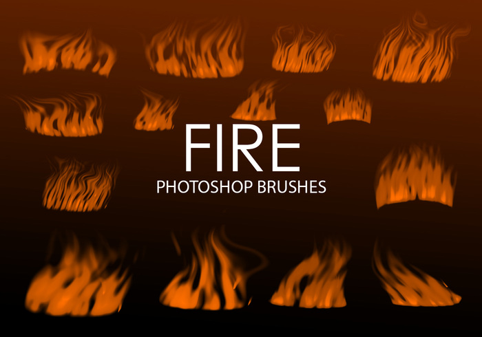 Detail Flame Brushes Photoshop Nomer 44