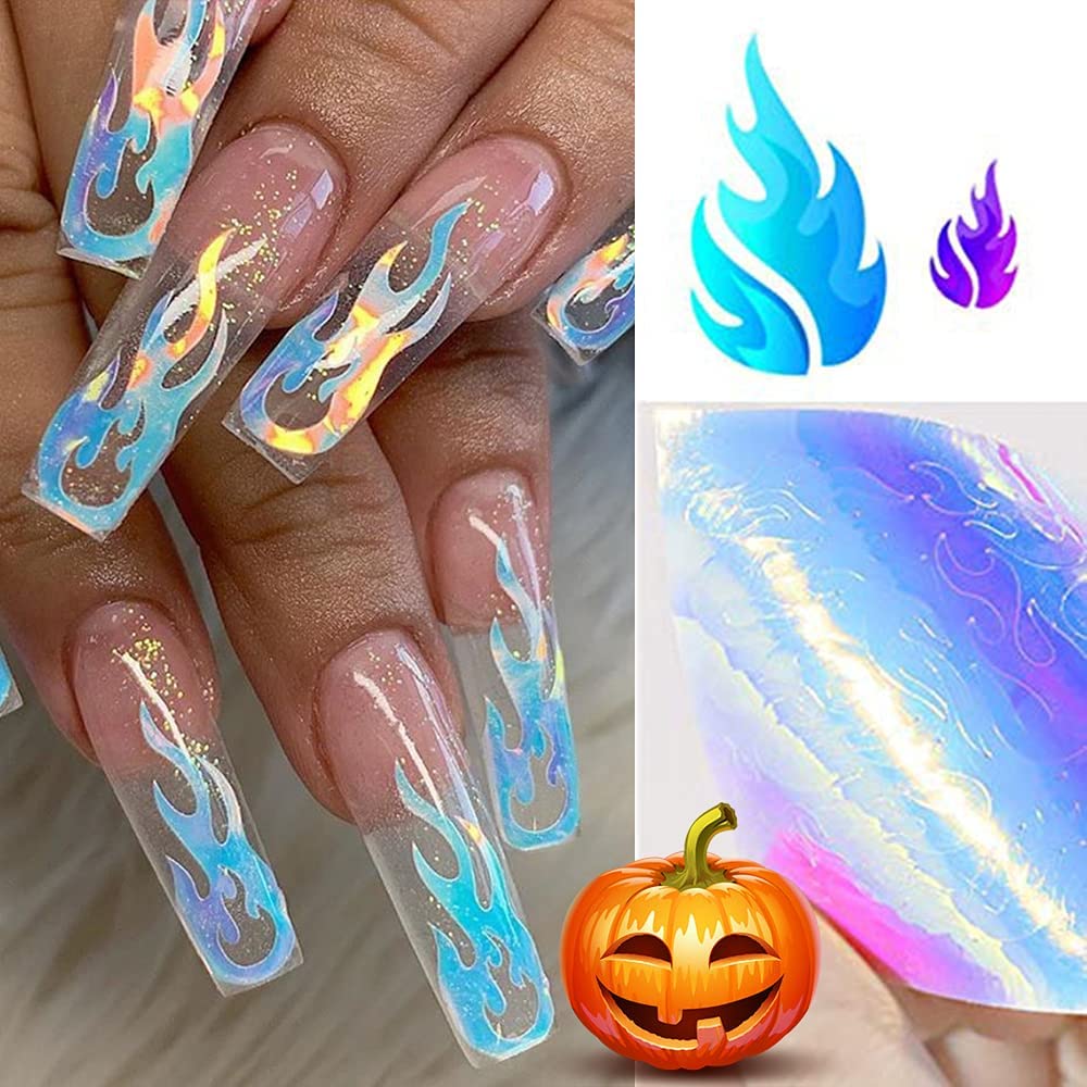 Detail Flame Stickers For Nails Nomer 12