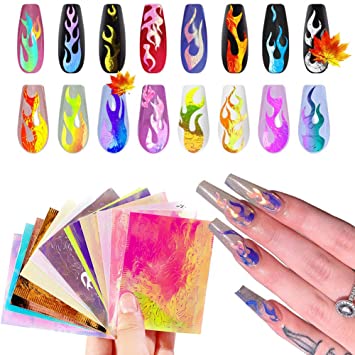Detail Flame Stickers For Nails Nomer 15