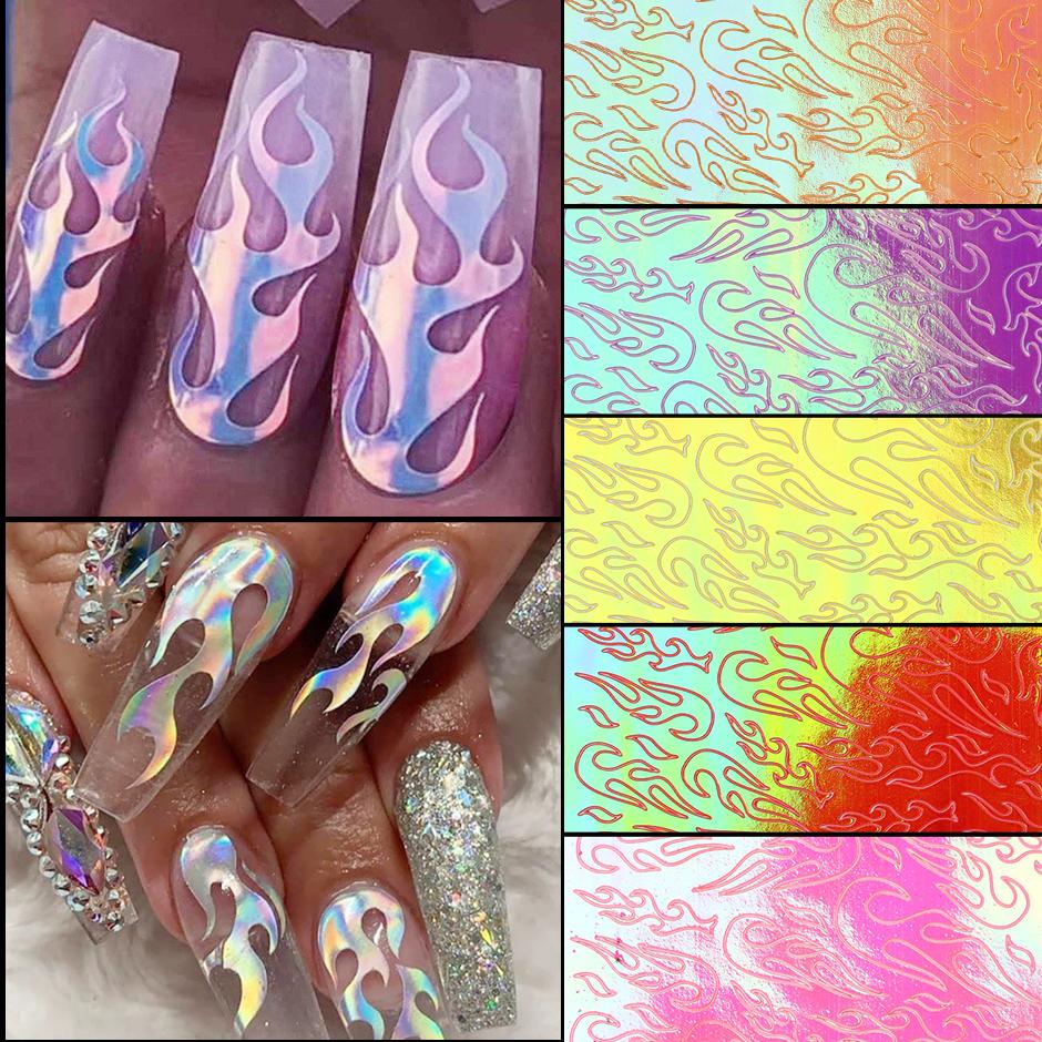 Detail Flame Stickers For Nails Nomer 20