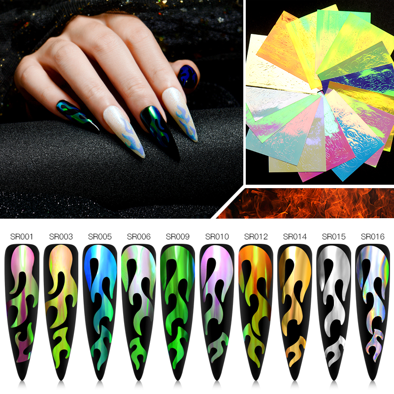 Detail Flame Stickers For Nails Nomer 46