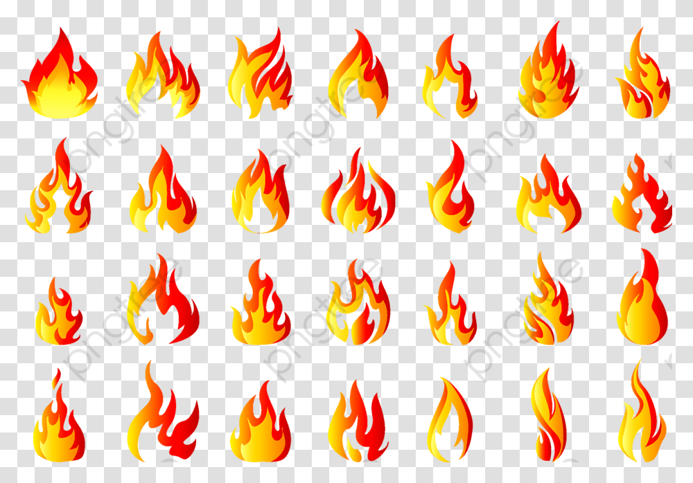 Detail Flame Vector Clipart Nomer 13