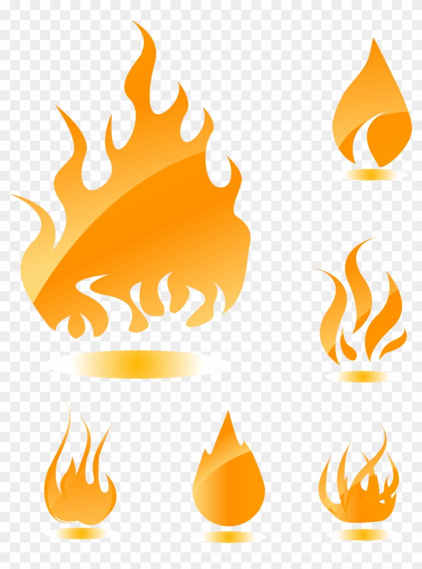 Detail Flame Vector Clipart Nomer 34