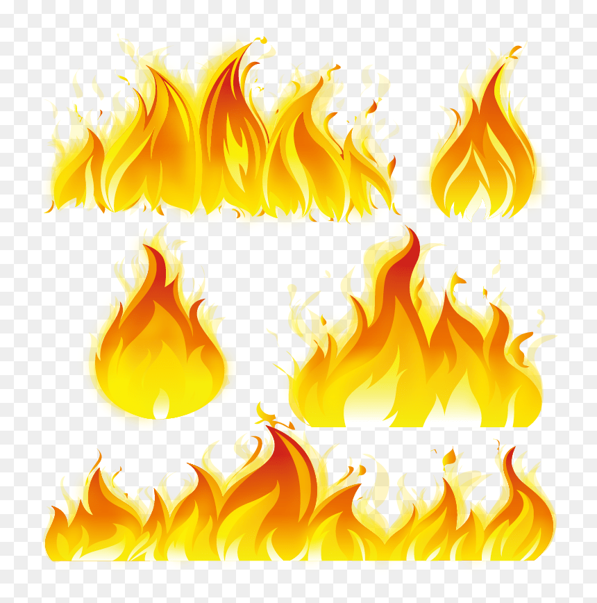 Detail Flame Vector Png Nomer 8