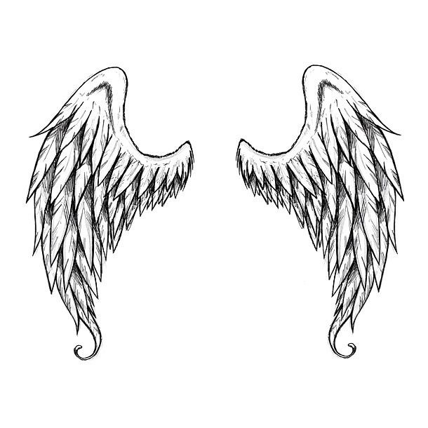 Detail Wings Geometric Tattoo Nomer 6