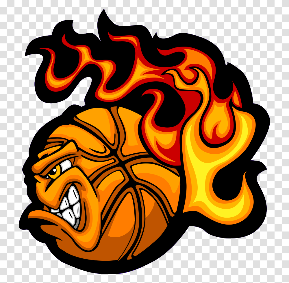 Detail Flaming Basketball Clipart Nomer 21