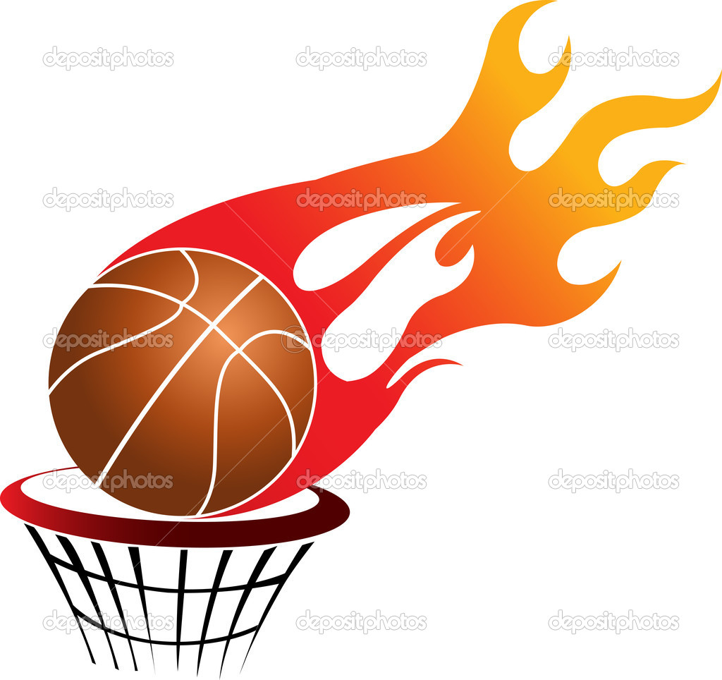 Detail Flaming Basketball Clipart Nomer 22