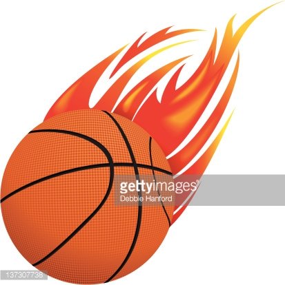 Detail Flaming Basketball Clipart Nomer 40