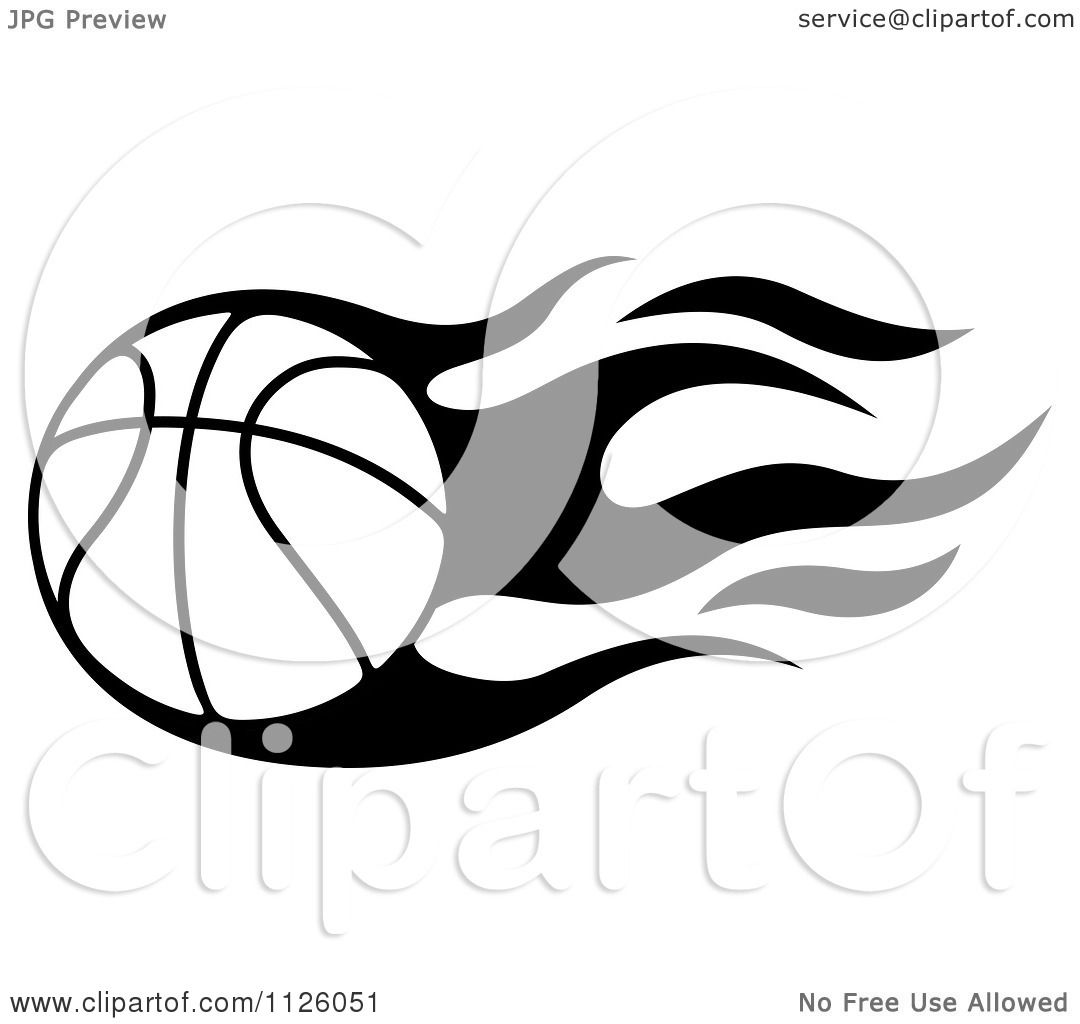 Detail Flaming Basketball Clipart Nomer 42