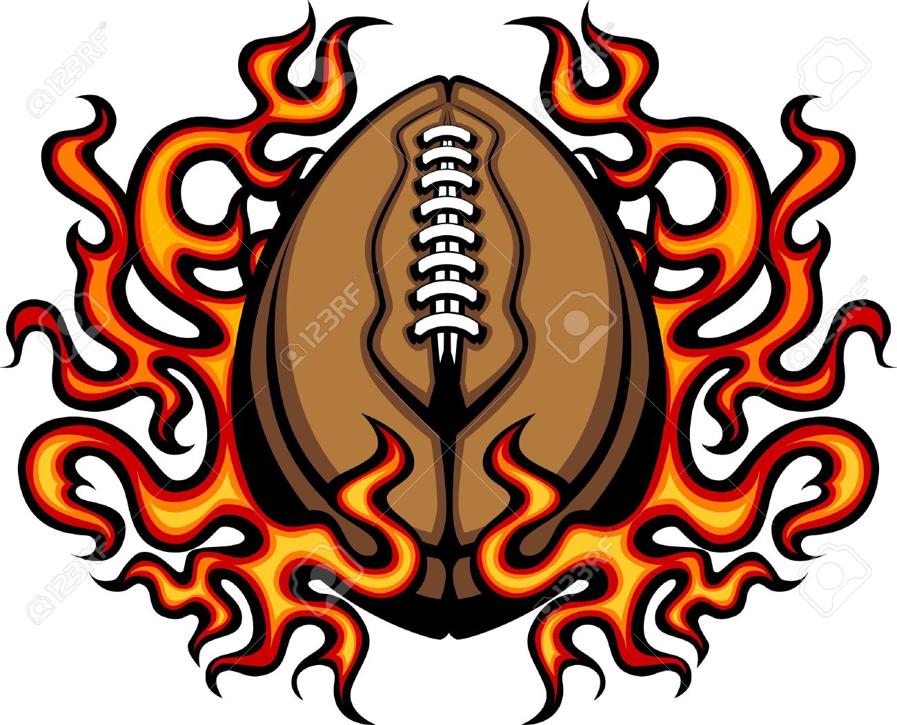 Detail Flaming Football Clipart Nomer 17