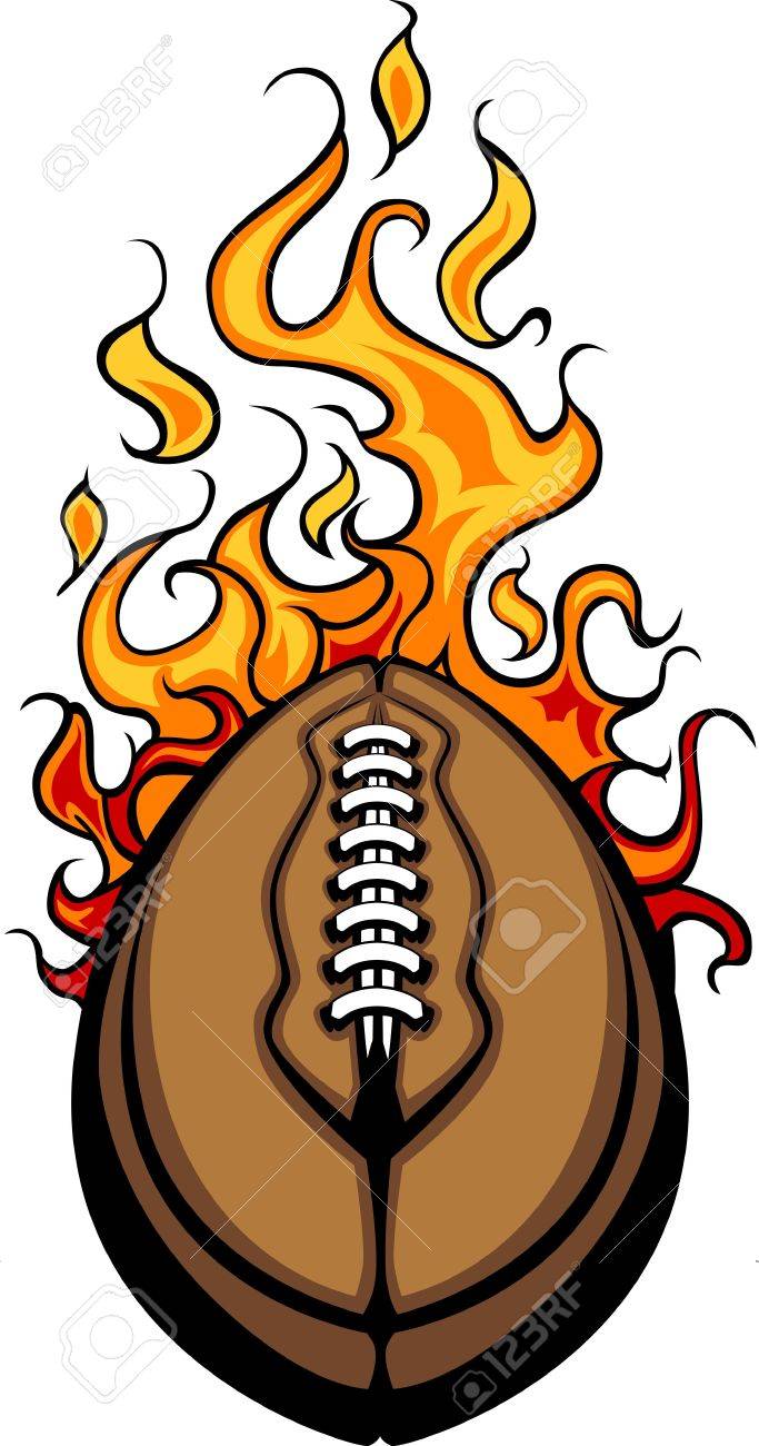 Detail Flaming Football Clipart Nomer 19