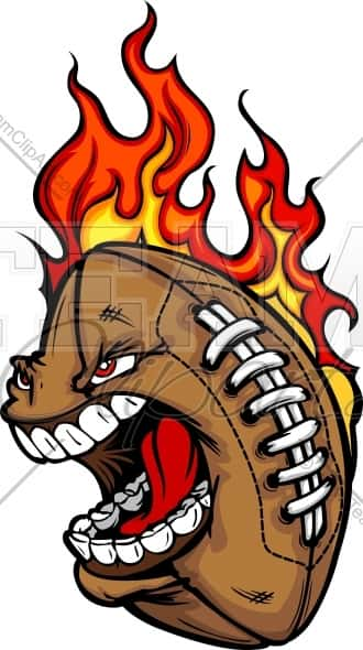 Detail Flaming Football Clipart Nomer 22