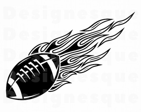 Detail Flaming Football Clipart Nomer 39