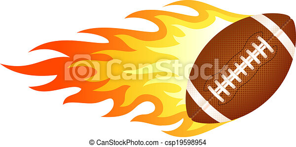 Detail Flaming Football Clipart Nomer 44