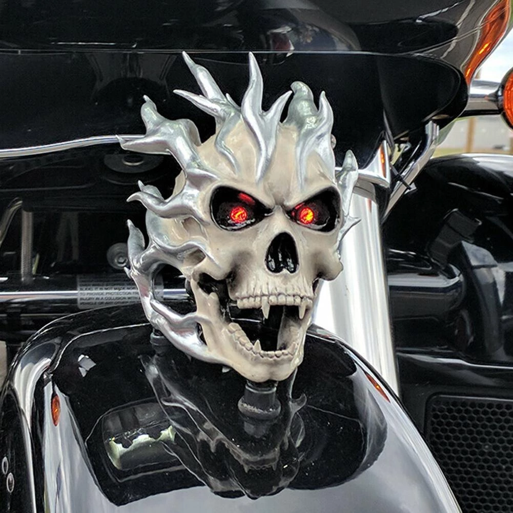 Detail Flaming Skeleton On Motorcycle Nomer 49