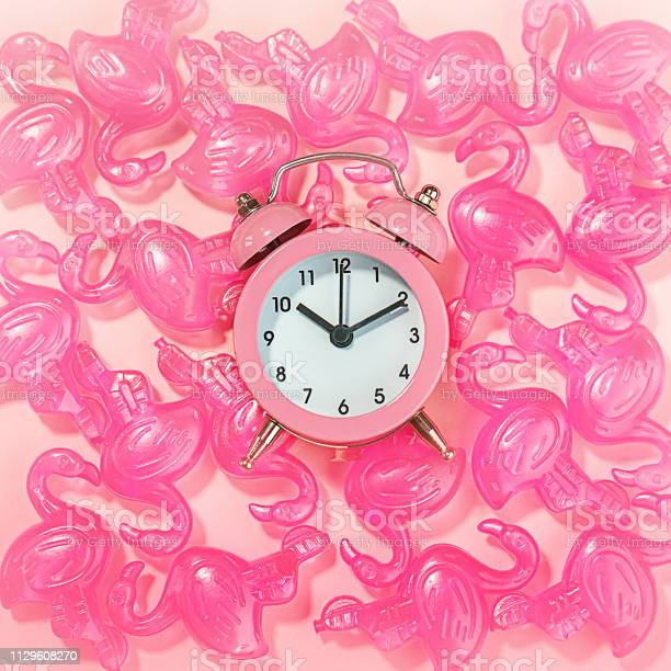 Detail Flamingo Alarm Clock Nomer 10