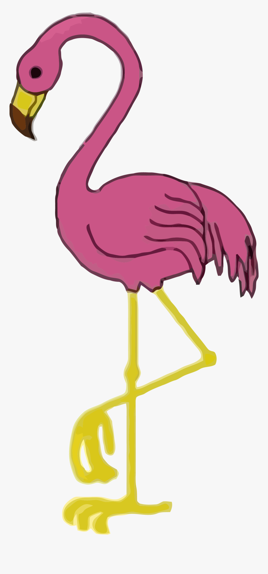 Detail Flamingo Clip Art Nomer 12
