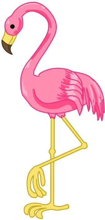 Detail Flamingo Clip Art Nomer 15