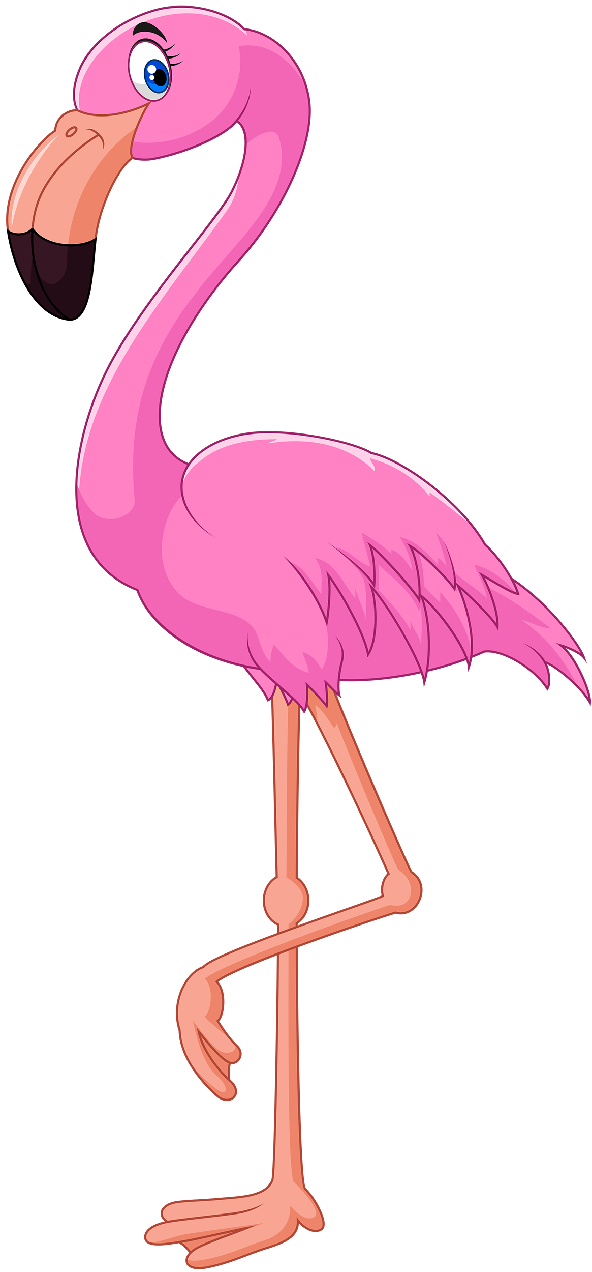 Detail Flamingo Clip Art Nomer 6