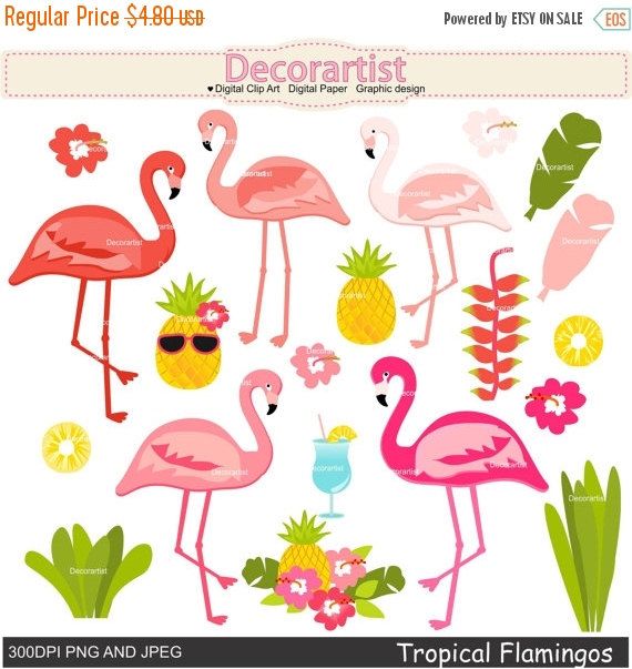 Detail Flamingo Clip Art Nomer 46