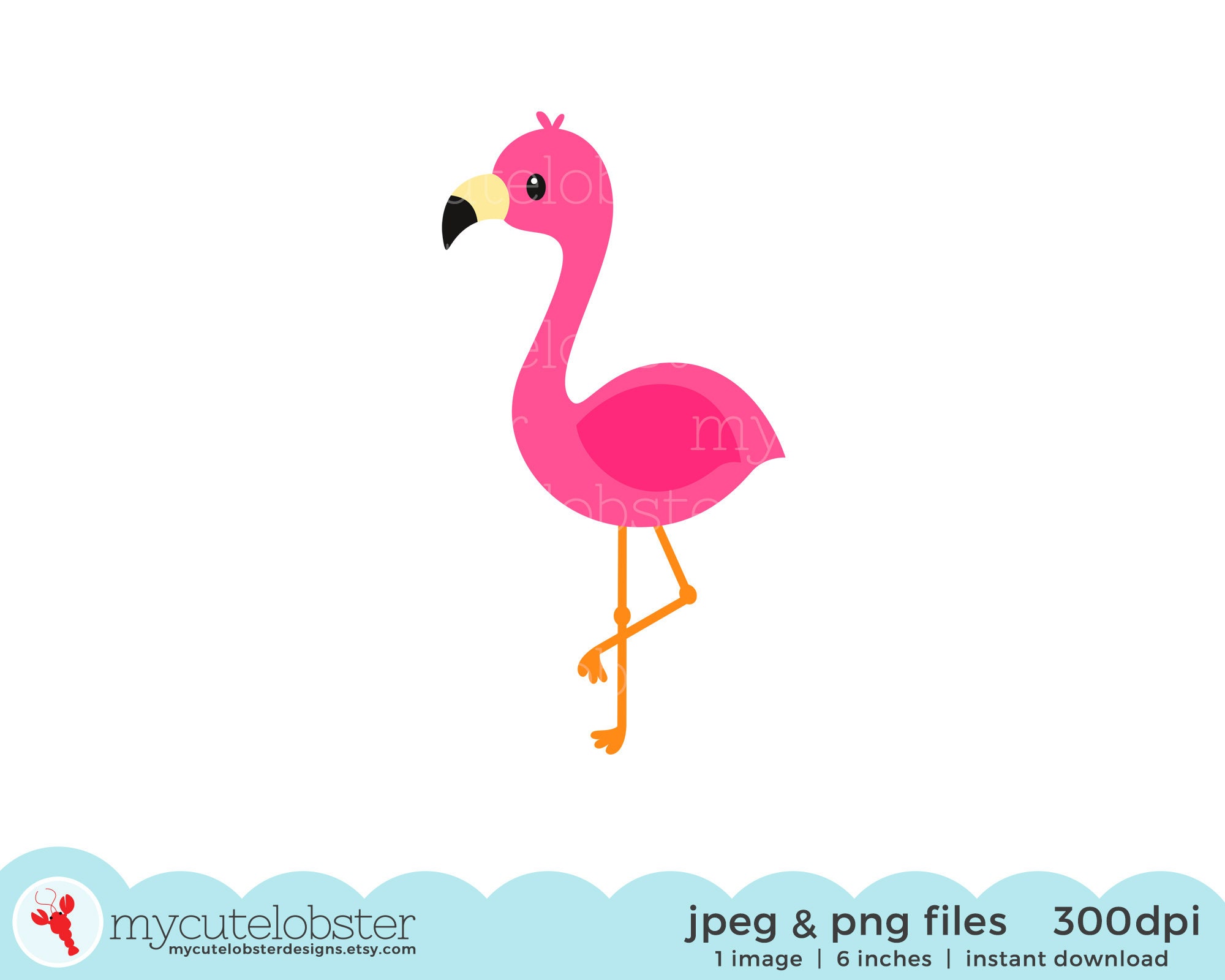 Detail Flamingo Clipart Nomer 15
