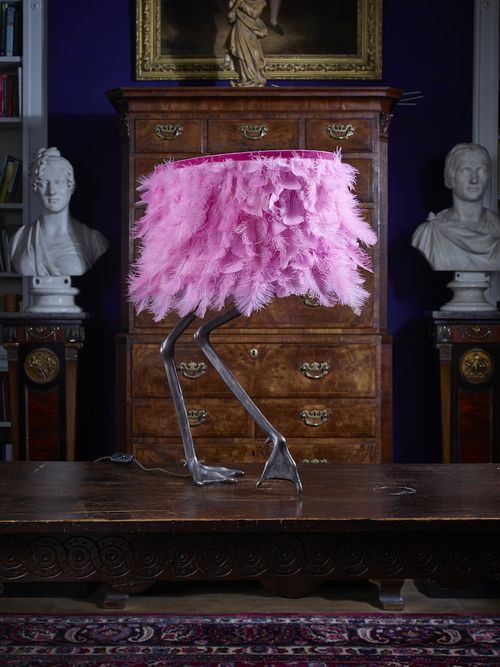 Detail Flamingo Feather Lamp Nomer 6