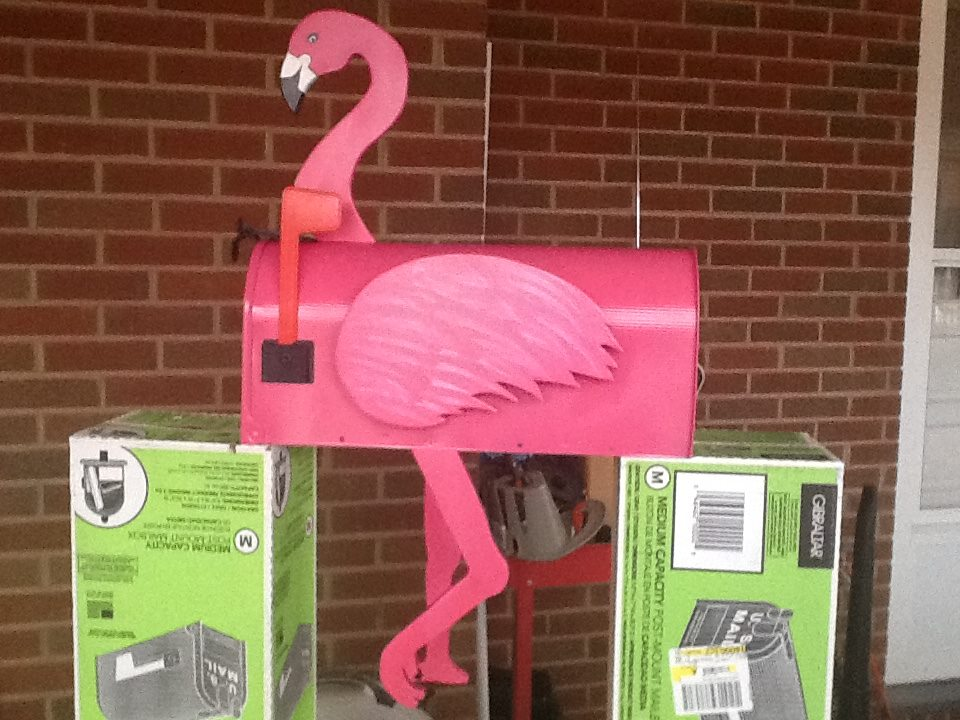 Detail Flamingo Mailbox Post Nomer 8
