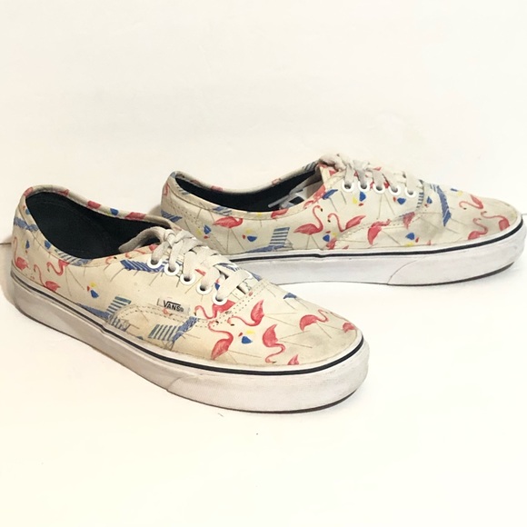 Detail Flamingo Print Vans Nomer 10