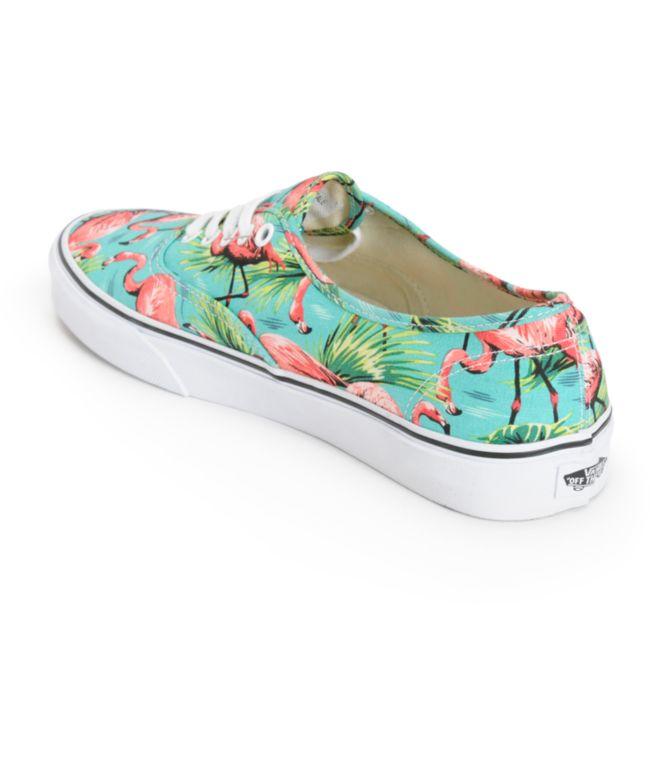 Detail Flamingo Print Vans Nomer 15