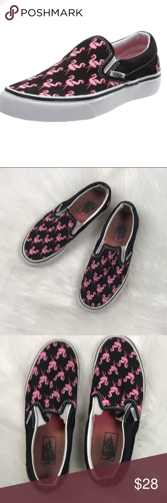 Detail Flamingo Print Vans Nomer 20