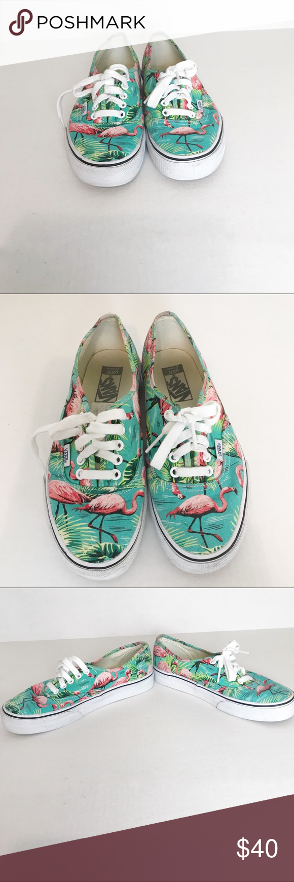 Detail Flamingo Print Vans Nomer 21