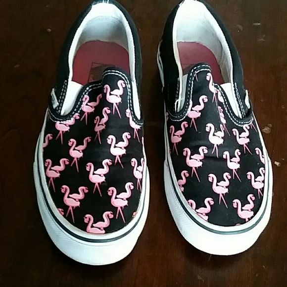 Detail Flamingo Print Vans Nomer 22