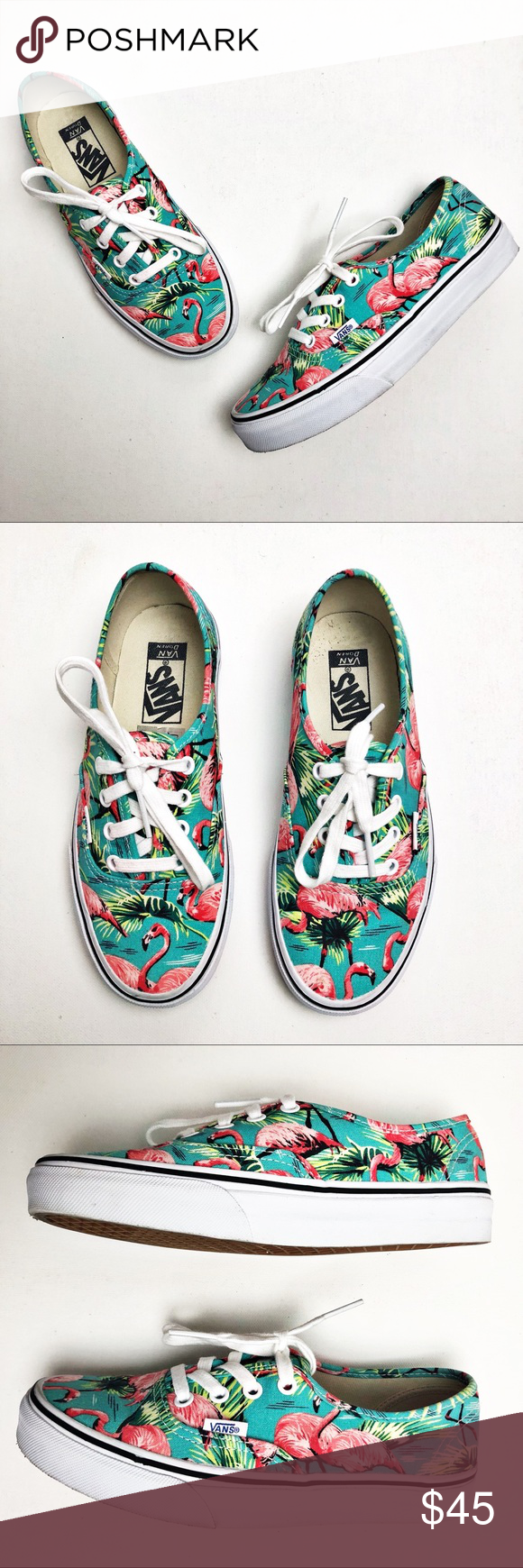 Detail Flamingo Print Vans Nomer 23