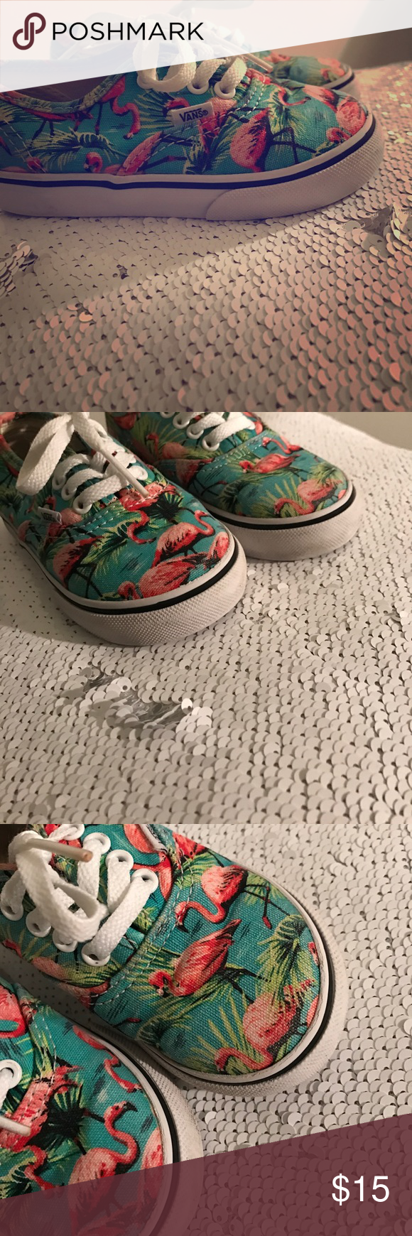 Detail Flamingo Print Vans Nomer 24