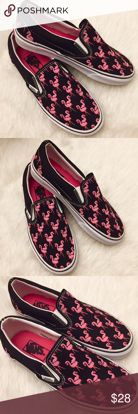 Detail Flamingo Print Vans Nomer 25