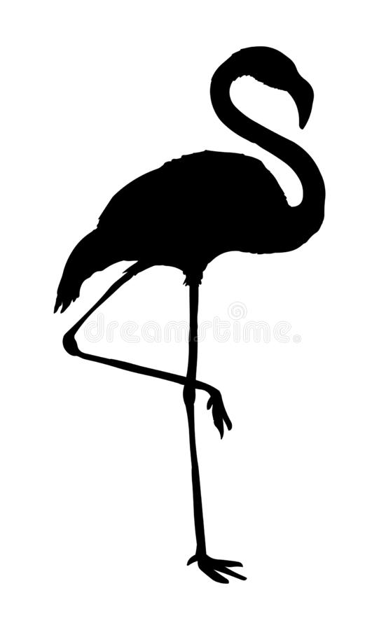 Detail Flamingo Silhouette Clip Art Nomer 14