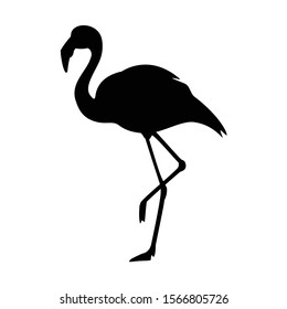 Detail Flamingo Silhouette Clip Art Nomer 15