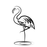 Detail Flamingo Silhouette Clip Art Nomer 42