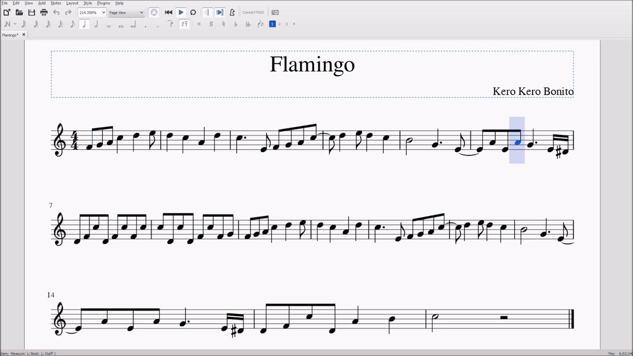 Detail Flamingo Trumpet Sheet Music Nomer 11