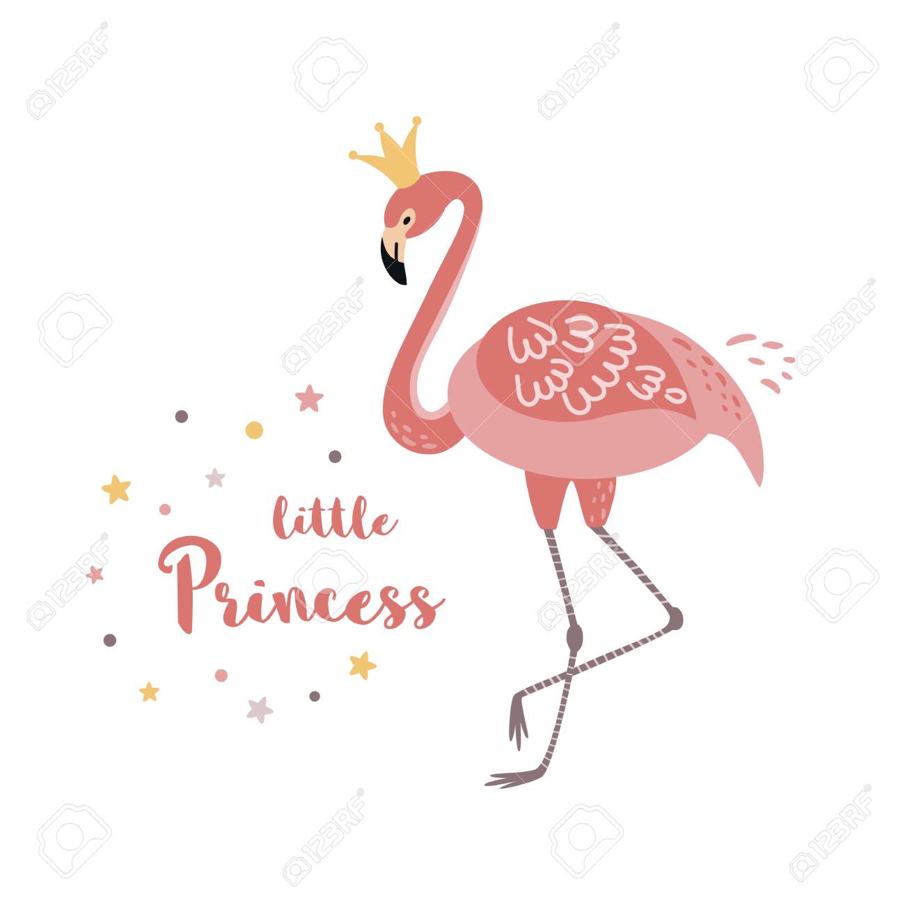 Detail Flamingo With Crown Clipart Nomer 11