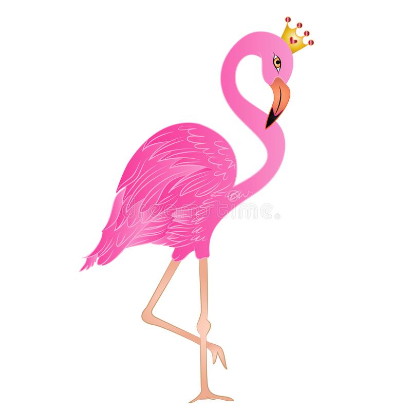 Detail Flamingo With Crown Clipart Nomer 3