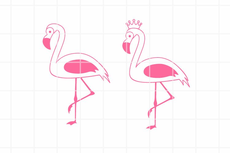 Detail Flamingo With Crown Clipart Nomer 34