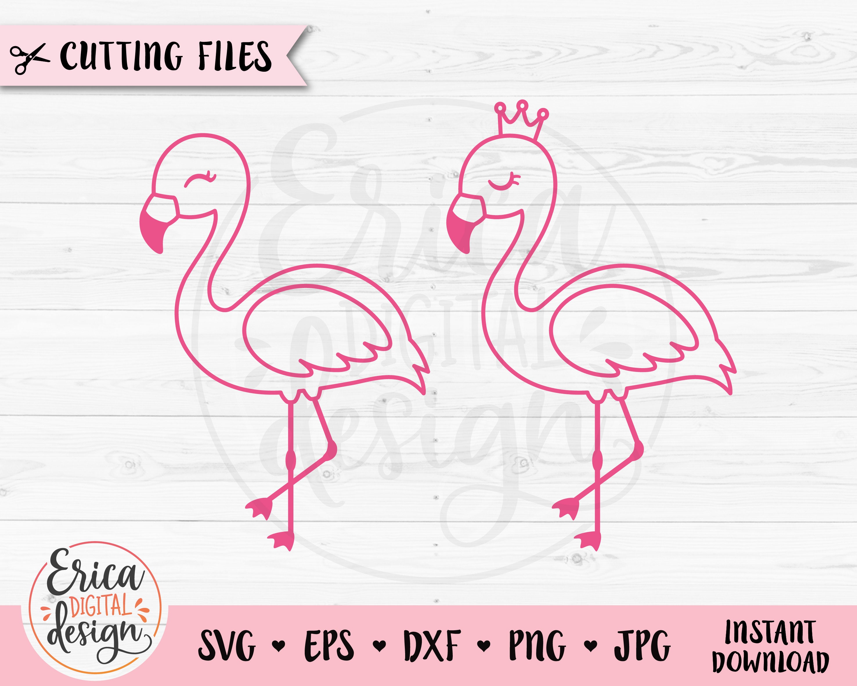 Detail Flamingo With Crown Clipart Nomer 35