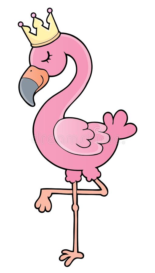 Detail Flamingo With Crown Clipart Nomer 5