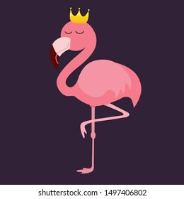 Detail Flamingo With Crown Clipart Nomer 54